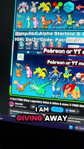 GET UNLIMITED SHINY POKEMON #legendsza #pokemon #glitch