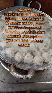 Kalau merebus bakso dengan tepung sedikit, harus pakai api kecil dan jangan mendidih #bakso #resepbakso #fypviral | Encep Tatang Sutisna