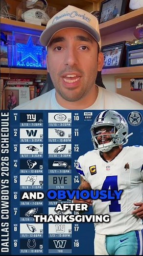 Dallas Cowboys 2026 Full Schedule Released #DallasCowboys