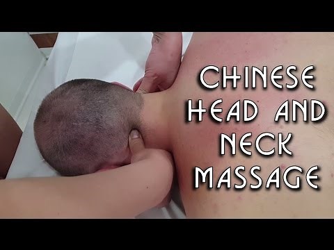 Chinese Girl powerful Head Neck and Back Massage - ASMR video