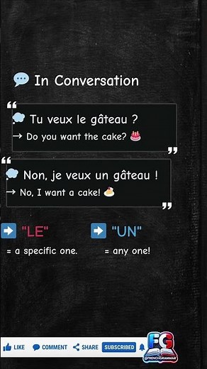 French Articles 🇫🇷🇬🇧✨ – LE, LA, LES vs UN, UNE, DES 🔥 ‪@FrenchGrammar‬ #french #frenchforbeginners