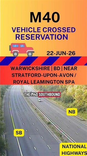 🚨 M40 COLLISION —UPDATE ⚠️ SB REMAINS ⛔| WARWICKSHIRE #ukroads #roadclosed #incident #alert #traffic