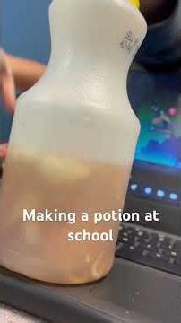 Making a potion at school