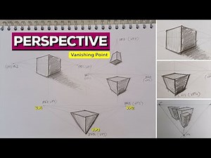 Drawing Practice for Beginners - How to draw in Perspective, Vanishing Points