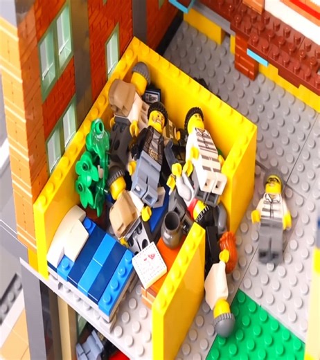 I Built 1 vs 100 Hour LEGO City...Part 1 #lego #legotiktok #legobricks #legobuilds #legostarwars