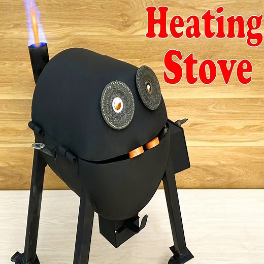 7.9K views · 34 reactions | How to make a 3 in 1 heating stove for winter 2025! heater, oven, and water heater | Genius Hands DIY | Facebook