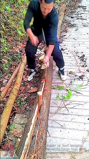 Smart and effective ways to split wood by hand || Creative tools