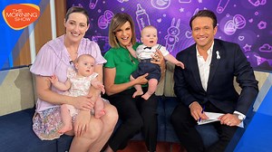"I thought that it was all going to go plan.. and they'd come home the next day" Duel Olympian and mum of six Jana Pittman joined us with her beautiful baby twins Willow and Quinlan to discuss World Prematurity Day with WaterWipes after the twins arrived six weeks early and spent time in Special Care Nursery. | The Morning Show