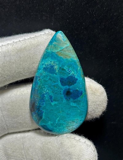 Azurite Cabochon , Healing Crystal for Jewelery Making , Loose Stone 44.70 Crt 43x25x5 Mm - Etsy