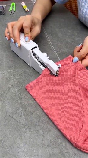 Mini handheld sewing machine #gadgets #products #sewingmachine #shorts
