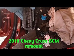 2018 Chevy Cruze BCM removal