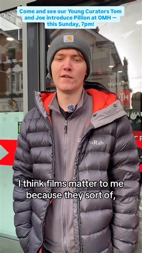 47 reactions | Tom will be at his local cinema, Old Market Hall, introducing Pillion on Sunday 11th Jan, at 7pm — alongside Joe, his fellow Shropshire Young Curator. Come along to hear their thoughts! | Ludlow Assembly Rooms | Facebook
