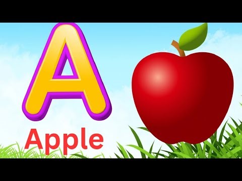 *Phonics Song with TWO Words - A For Apple - ABC Alphabet Songs with Sounds for Children