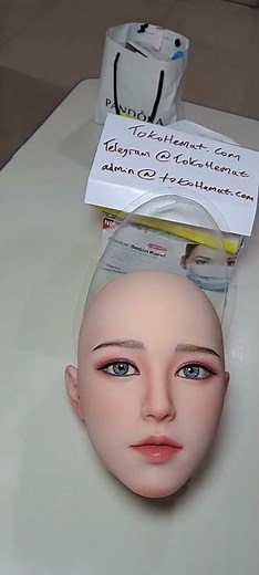 Realistic doll silicone head Starpery beautiful woman cosmetic mannequin implant hair robot