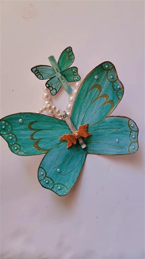 DIY Butterfly Eidi Card 💸 Best Eid Money Gift Idea 🦋🌙#shorts #eidmubarak #giftitems #ytshorts