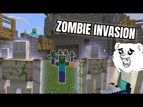 The BEST Defense Against Zombie Invasions in Minecraft