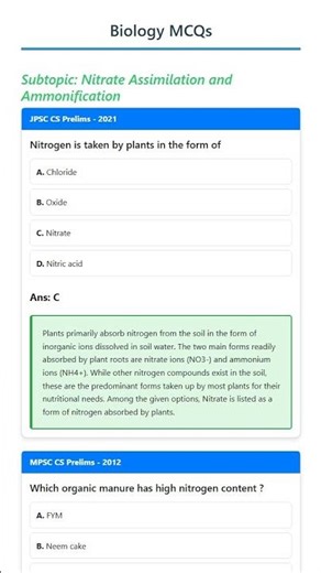 Nitrate Assimilation and Ammonification