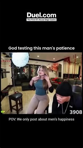 MALES | PSYCHOLOGY | MONEY on Instagram: "The reel captures a hilarious 20-second challenge moment straight from a livestream — one of those clips where you can feel the man’s internal struggle in HD. It begins with the chat throwing down a nearly impossible task: “Don’t look at her.” Simple instruction. Zero chance of success. As the girl walks into the frame — confident, stunning, and fully aware she’s part of the challenge — the entire scene turns into a test of pure willpower. The guy locks 