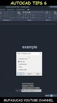 AutoCAD Tips 6 Change Text Uppercase And Lowercase #Shorts