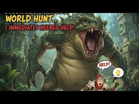 My First Monster Hunter World Hunt... I IMMEDIATELY Needed Help!