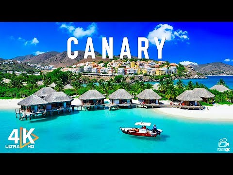 Canary Islands 4K | Stunning Aerial Views of Volcanic Landscapes, Pristine Beaches, Tropical Beauty