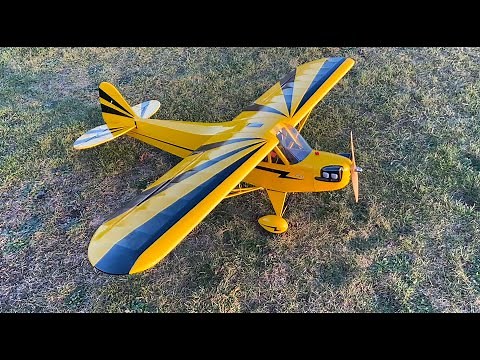 Hangar 9 J-3 Cub 10cc EP PnP - CLIPPED WING FLIGHT DEMONSTRATION!!!