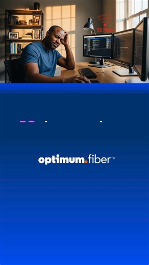 5G home Internet runs on cell towers. Fiber runs circles around it. Stick with Optimum Fiber | Optimum