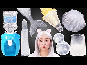 💎Crystal Clear food Mukbang 크리스탈 투명한 음식 팝핑보바 먹방💎JiniYum 지니얌 먹방