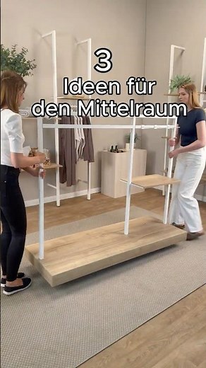 3 stilvolle Ideen für die Warenpräsentation im Mittelraum | Ladeneinrichtung #boutiquedesignideas