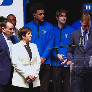102K views · 6.1K reactions | Duke gifted Coach K a VERY VERY good doggo ( @DukeMBB) | CBS Sports | Facebook