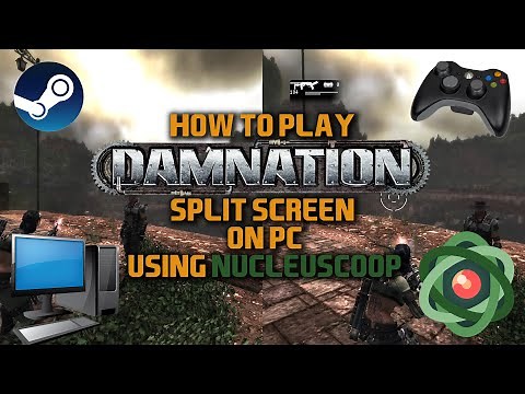 Damnation PC (How to play 2 PLAYER SPLIT-SCREEN CO-OP) Nucleus Coop Tutorial