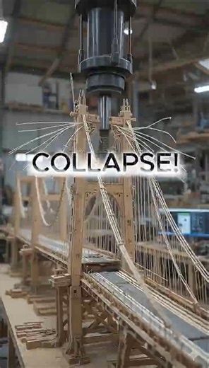 Which Bridge Design Will CRASH First in Our Stress Test? #shorts #aianimation #bridge