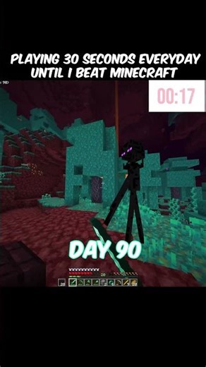 Day 90 of 30 seconds Minecraft!! #shorts #minecraft