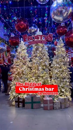 Houston, get ready to sleigh! 🎄✨ Frosty’s Christmas Bar is back with two levels of over-the-top holiday magic, festive cocktails, Santa sightings, and more! 🎅🎁✨ 🎥 @instantbites #ExploreHOU #houstonfortheholidays #thingstodoinhouston #houston | Visit Houston