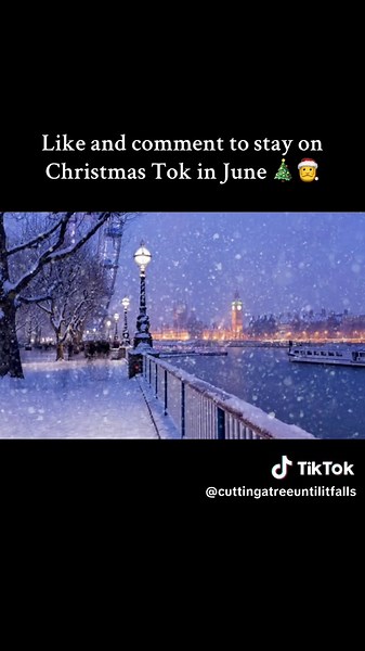 Who wants to watch Christmas Tok in June #snow #wintereonderland #december #winter #christmas #tistheseason #christmas2025 #june #festive #christmascountdown #fyp #santa