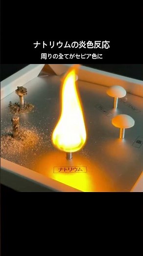 ナトリウムの炎色反応