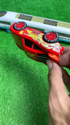 ASMR Unboxing and Testing Disney Pixar Cars Review ASMR Lightning McQueen and Fast Train