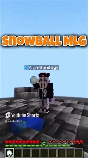 Easy VS Hard Snowball Clutch #minecraft