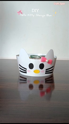 DIY Hello Kitty Storage Box 🎀 #diy #craft