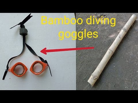 how to make a diving goggles using Bamboo