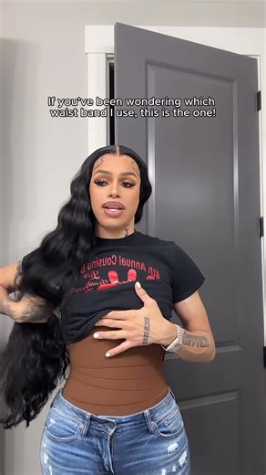 This Miracle Wrap Waist Band is a one-size-fits-all design that hugs...