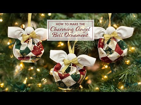 How to Make the Charming Angel Bell Ornament | a Shabby Fabrics Tutorial