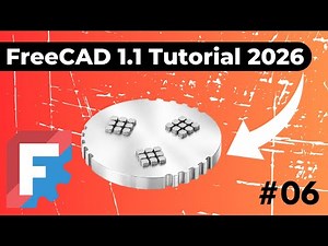 FreeCAD Selection and MultiTransform Patterns - FreeCAD Tutorial 2026 - Part 6