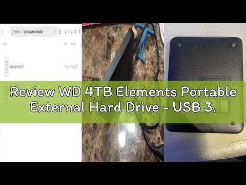 Review WD 4TB Elements Portable External Hard Drive - USB 3.0 - WDBU6Y0040BBK-WESN