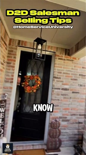 D2D Salesman Selling Tips #sales #selling #salesman #d2d #d2dsales