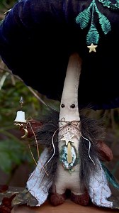 What would you name them? 🌙 ✨ Be sure to submit your names before January 24th ... #mushling #mushroomart #magicalmakers #fantasy #whimsy #solstice #fiberart #doll #dollartist #ooak #botanicalart #enchanted | Thimble & Thistle