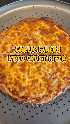 Garlic & Herb Keto Crust Pizza #yummy #food #pizza #keto
