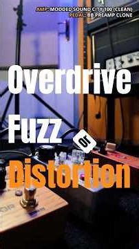 Is there a clear difference between overdrive and distortion?