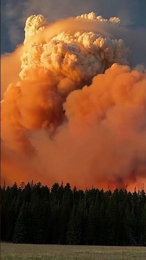 Grand Canyon 'megafire' time lapse shows heat forming clouds of fire