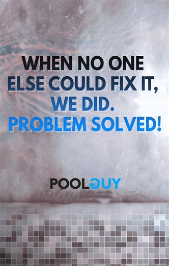 WHEN NO ONE ELSE COULD FIX IT. WE DID. PROBLEM SOLVED! A client had lost hope with her Swimming Pool problem. She watched our video and decided to schedule an on-site visit. We inspected her pool, found the issue, and provided a proper long-term solution. We also recommended replacing her blue pipe with a standard Grey POOLGUY Swimming Pool Pipe. It’s a lot of work, but it’s a long-term fix hopefully happening soon. #titocypoolguycommitment QUALITY MATTERS BUILD SAFE BUILD STRONG Build Guy Servi